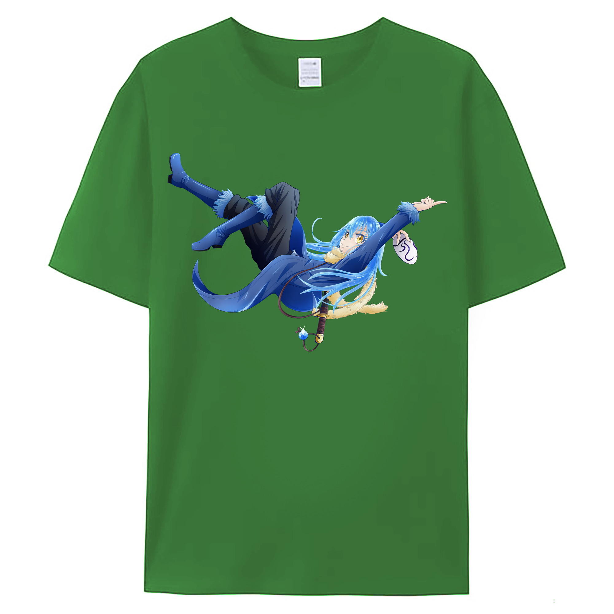 （画像用） 転スラ Regarding Reincarnated to Slime レディースカジュアルプリントTシャツ（綿100％）